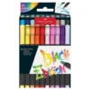 Rotulador punta pincel 20 colores Black Edition