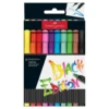 Rotulador punta pincel 10 colores Black Edition