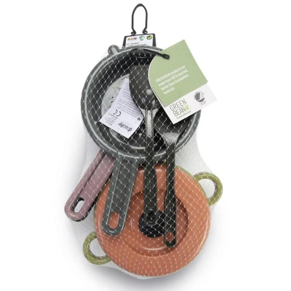 Set batería de cocina 6 pzas Eco Green Bean (Colores surtidos)