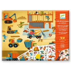Set 100 calcomanías asfalto con 3 escenarios