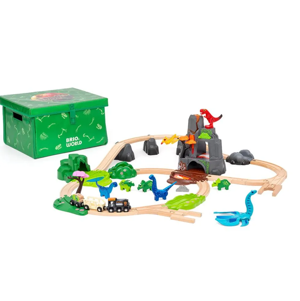 Set circuito tren dinosaurios Deluxe