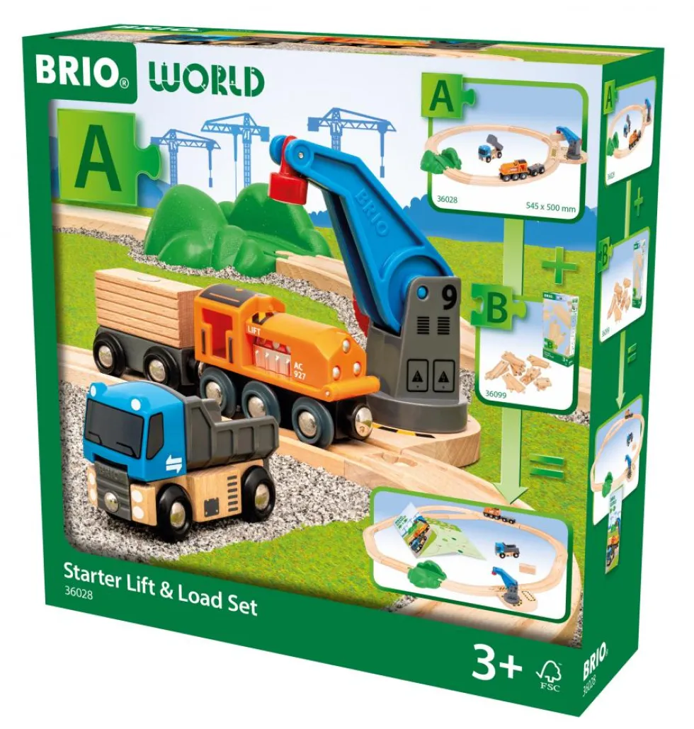 Set circuito tren iniciación levanta y carga