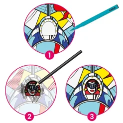 Set creativo rotuladores pincel y calcomanías superhéroes