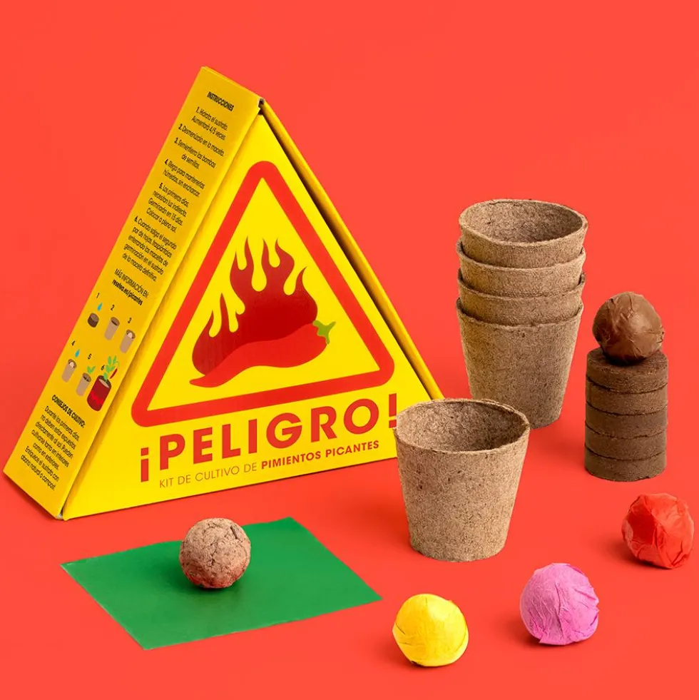 Set de cultivo pimientos picantes ¡Peligro!