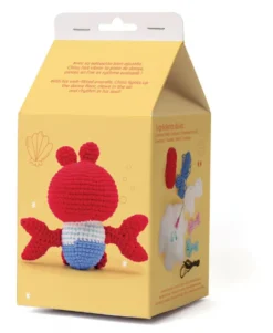 Set de ganchillo DIY cangrejo minigurumi