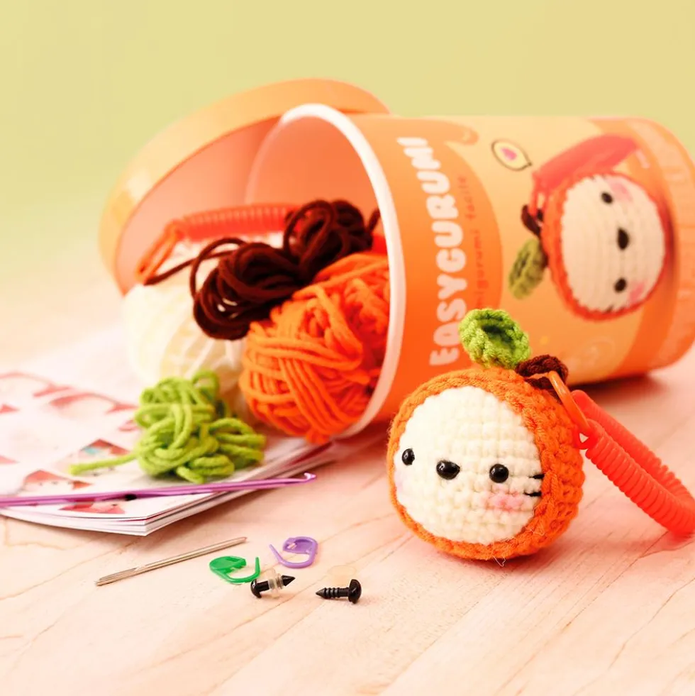 Set de ganchillo DIY mandarina easygurumi