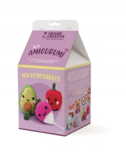 Set de ganchillo DIY vegetales amigurumi