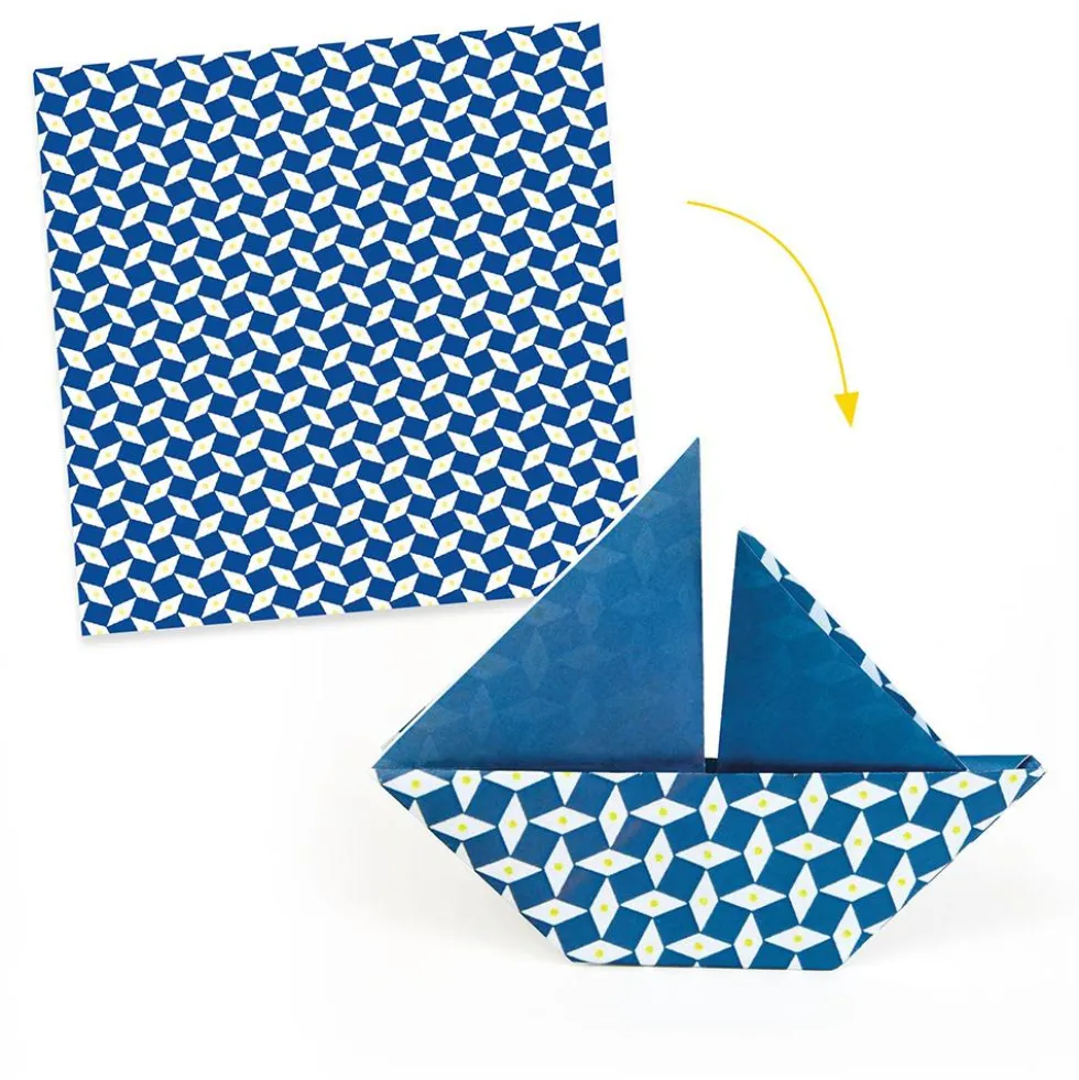 Set de papel para origami surtido 100 hojas 20X20cm.