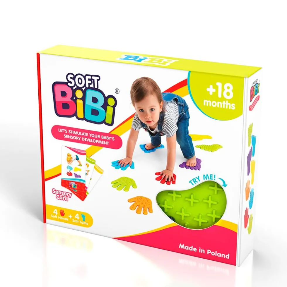 Set de 8 piezas manos y pies Soft Bibi con actividades