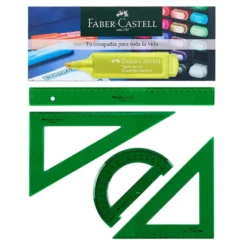 Set de reglas 30cm.Faber Castell