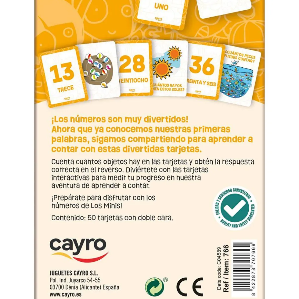 Set de tarjetas Aprende a contar