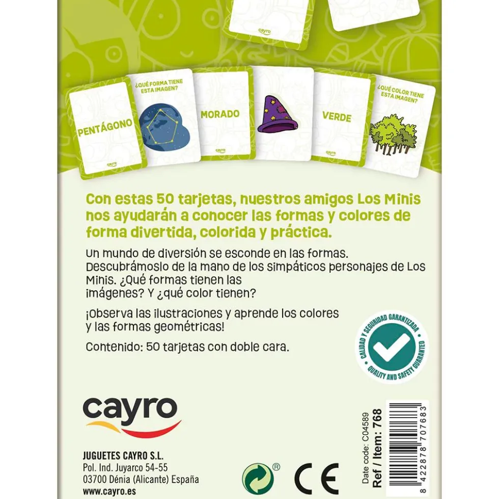 Set de tarjetas Formas y colores