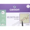 Set 10 láminas de papel milimetrado A4 100gr. Canson