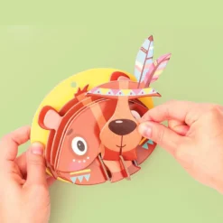 Set maqueta oso 3D para colgar