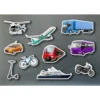 Set medios de transporte magnéticos 10 piezas
