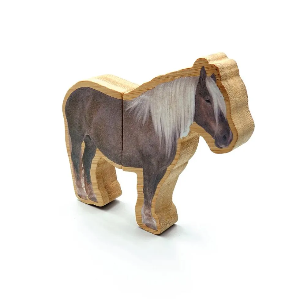 Set mitades animales de granja magnéticos 16 piezas