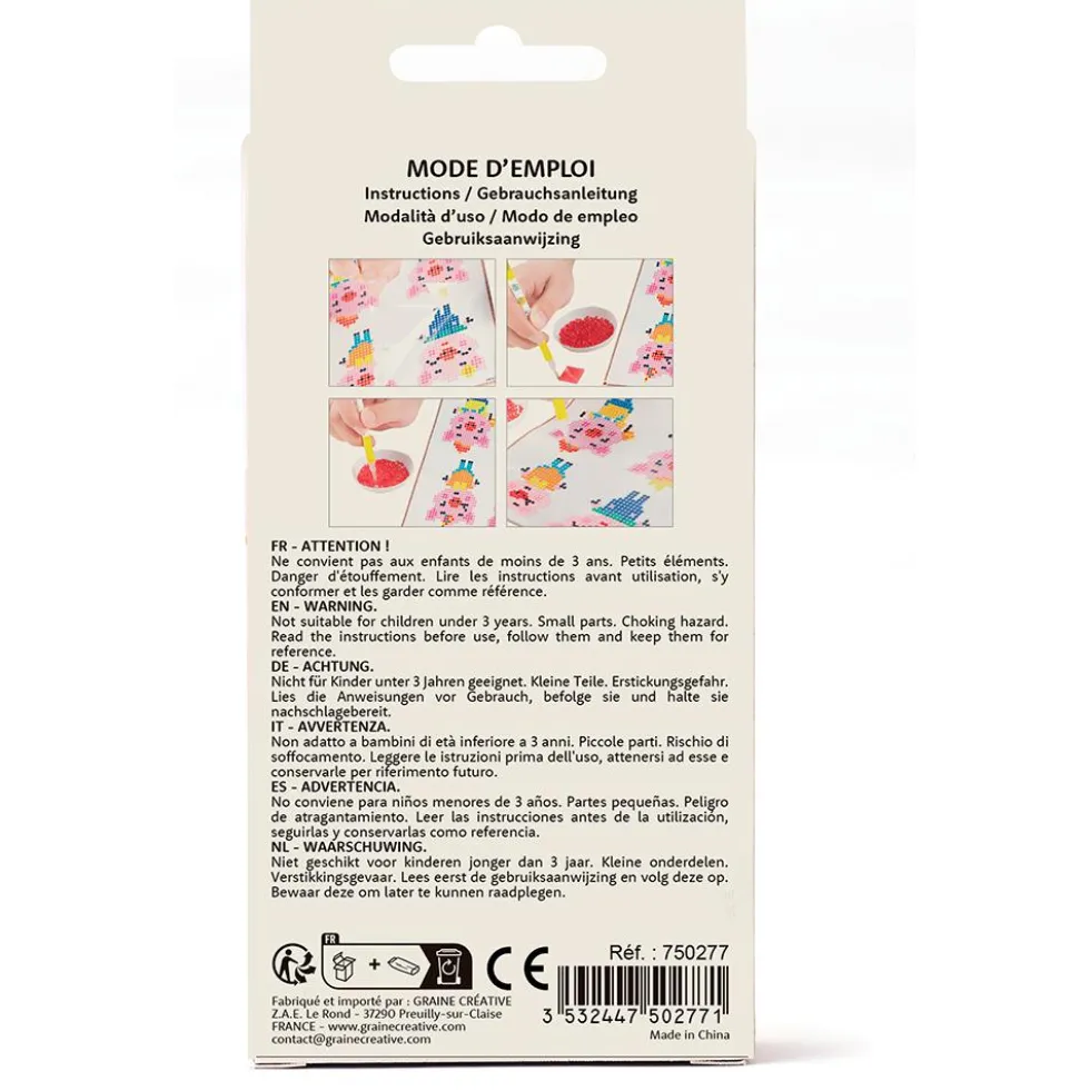 Set mosaico con diamantes adhesivos Tortuga