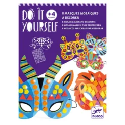 Set 8 máscaras para decorar mosaico animales de la selva