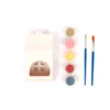 Set para pintar portavelas cerámica casa