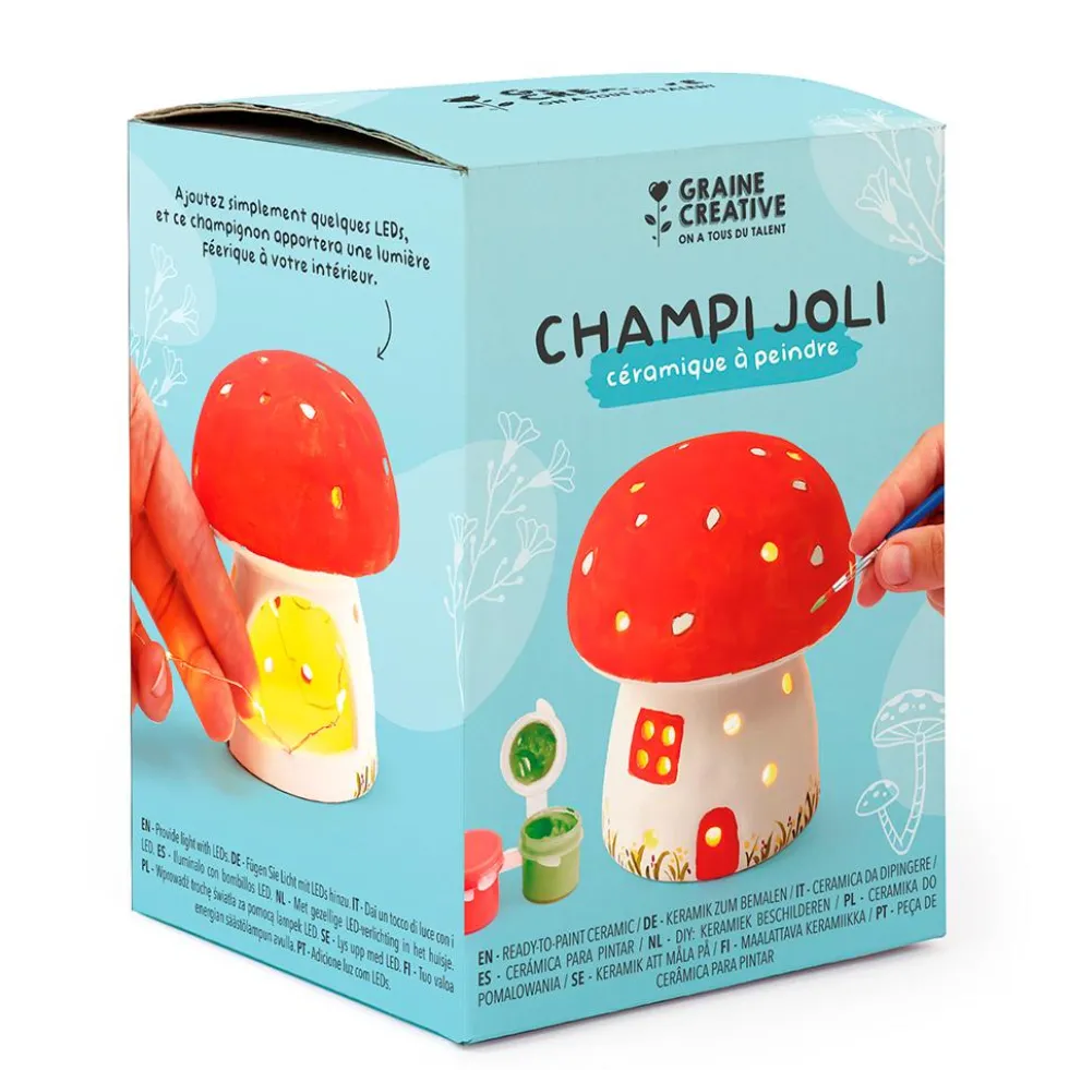 Set para pintar portavelas cerámica seta