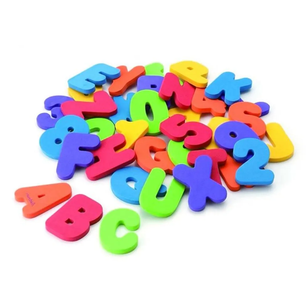 Set pegatinas baño letras y números