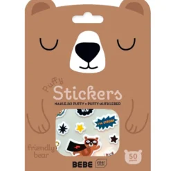 Set 50 pegatinas 3D oso Puffy stickers BEBE Friends