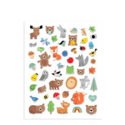 Set 50 pegatinas 3D oso Puffy stickers BEBE Friends
