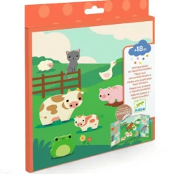 Set pegatinas removibles animales de la granja