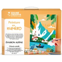Set pintar por números escapada alpina 30x40cm