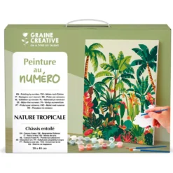 Set pintar por números Naturaleza tropical