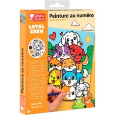 Set pintar por números perros