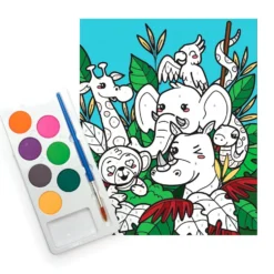Set pintar por números selva