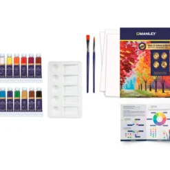 Set pintura acrílica 16 piezas Manley