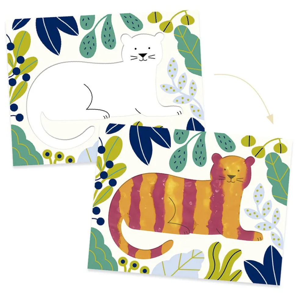 Set pintura de dedos animales
