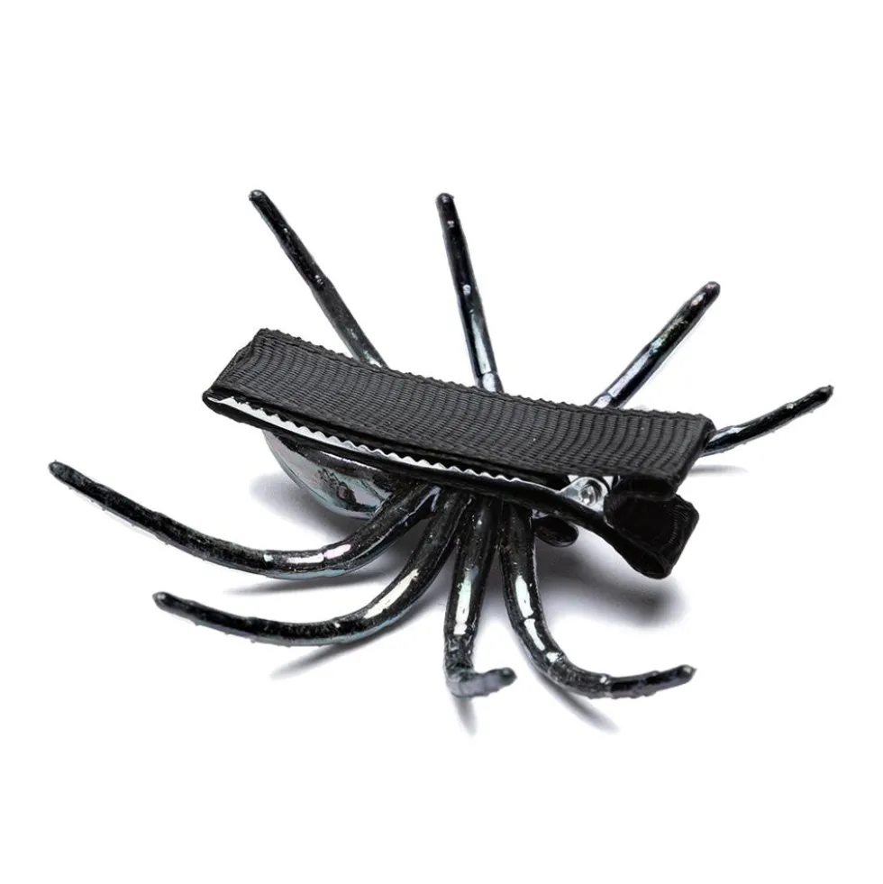 Set 2 pinzas clip araña Halloween