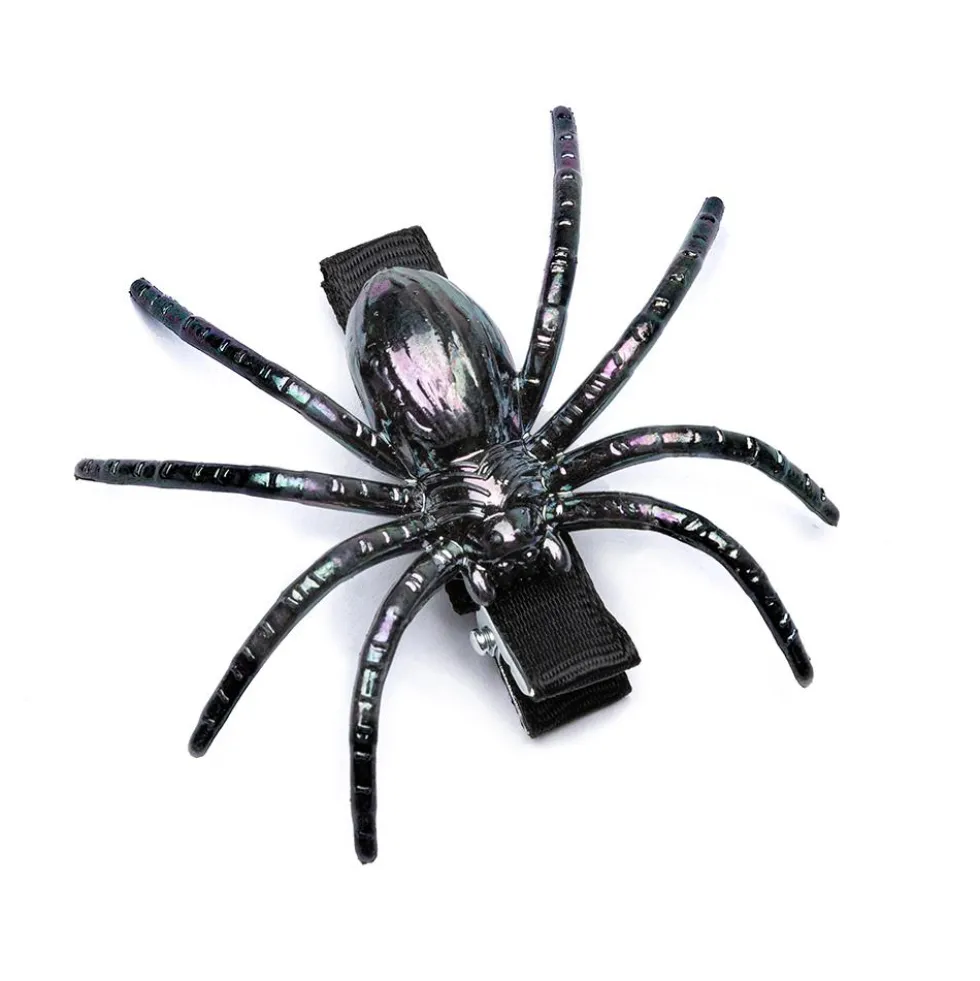 Set 2 pinzas clip araña Halloween