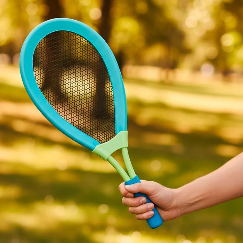 Set raquetas XL con 1 pelota y 1 pelota de bádminton.