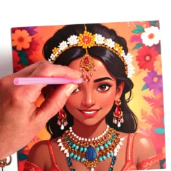 Set 3 tarjetas para decorar con diamantes India