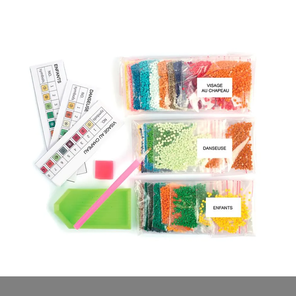 Set 3 tarjetas para decorar con diamantes día de los muertos