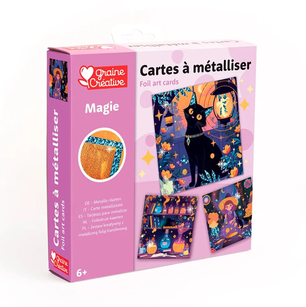 Set 3 tarjetas para metalizar magia