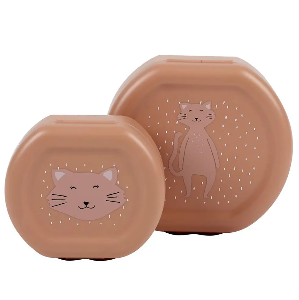 Set 2 tarteras 150ml y 300ml gato cierre clip