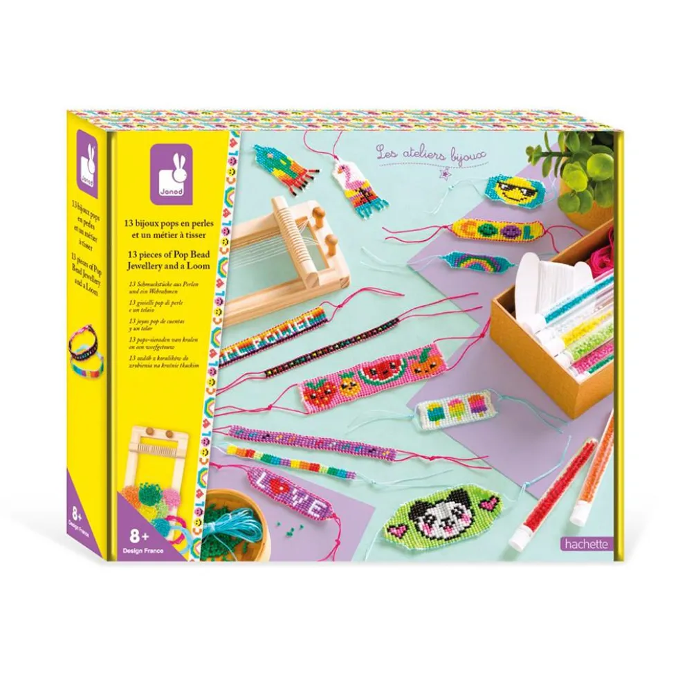 Set telar de hilo con cuentas crea 13 joyas