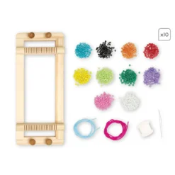Set telar de hilo con cuentas crea 13 joyas