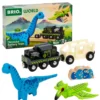 Set tren dinosaurios a pilas con luz