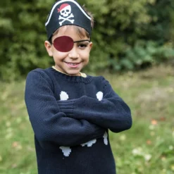 Sombrero pirata tipo banda para cabeza con parche