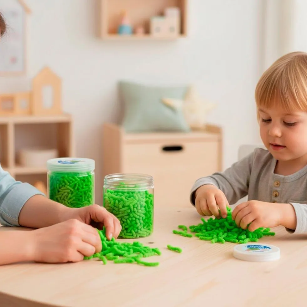 Squishy worms verde bote 120gr