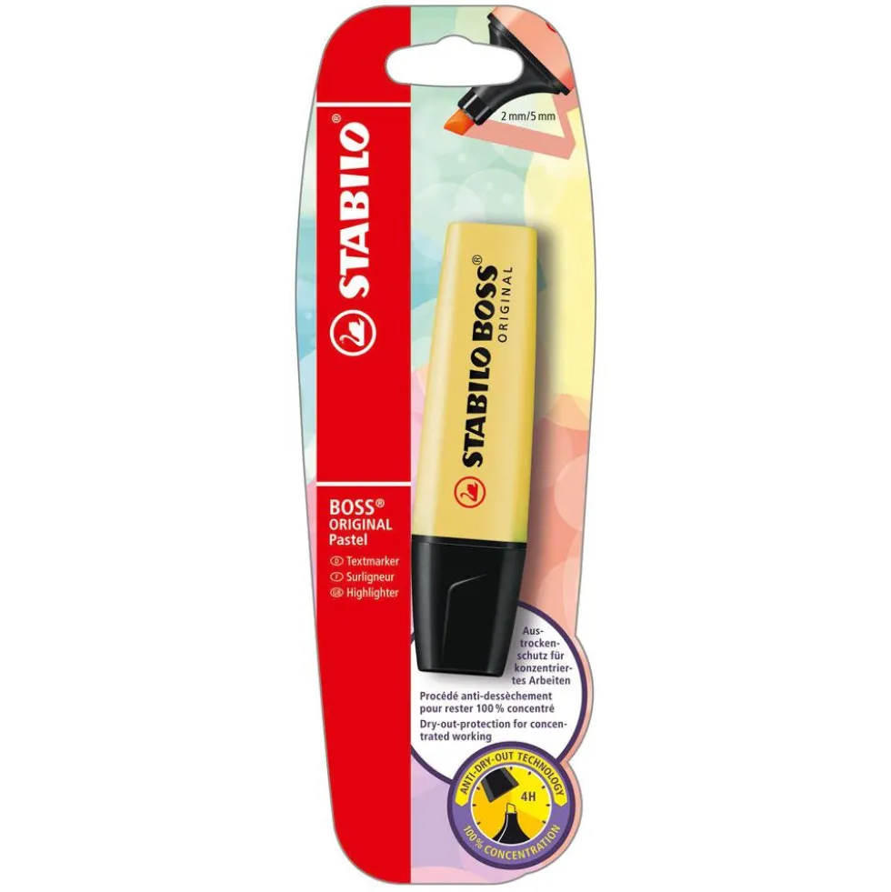 Stabilo Boss pastel blíster 1 unidad amarillo