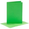 Tarjeta y sobre color verde set 6 unidades