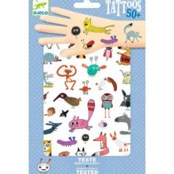 Tatuajes pequeñas criaturas set 2 láminas