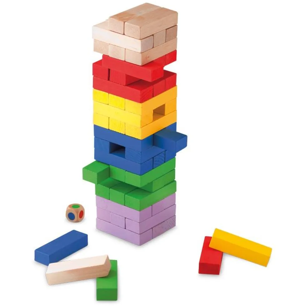 Torre balanceante de colores
